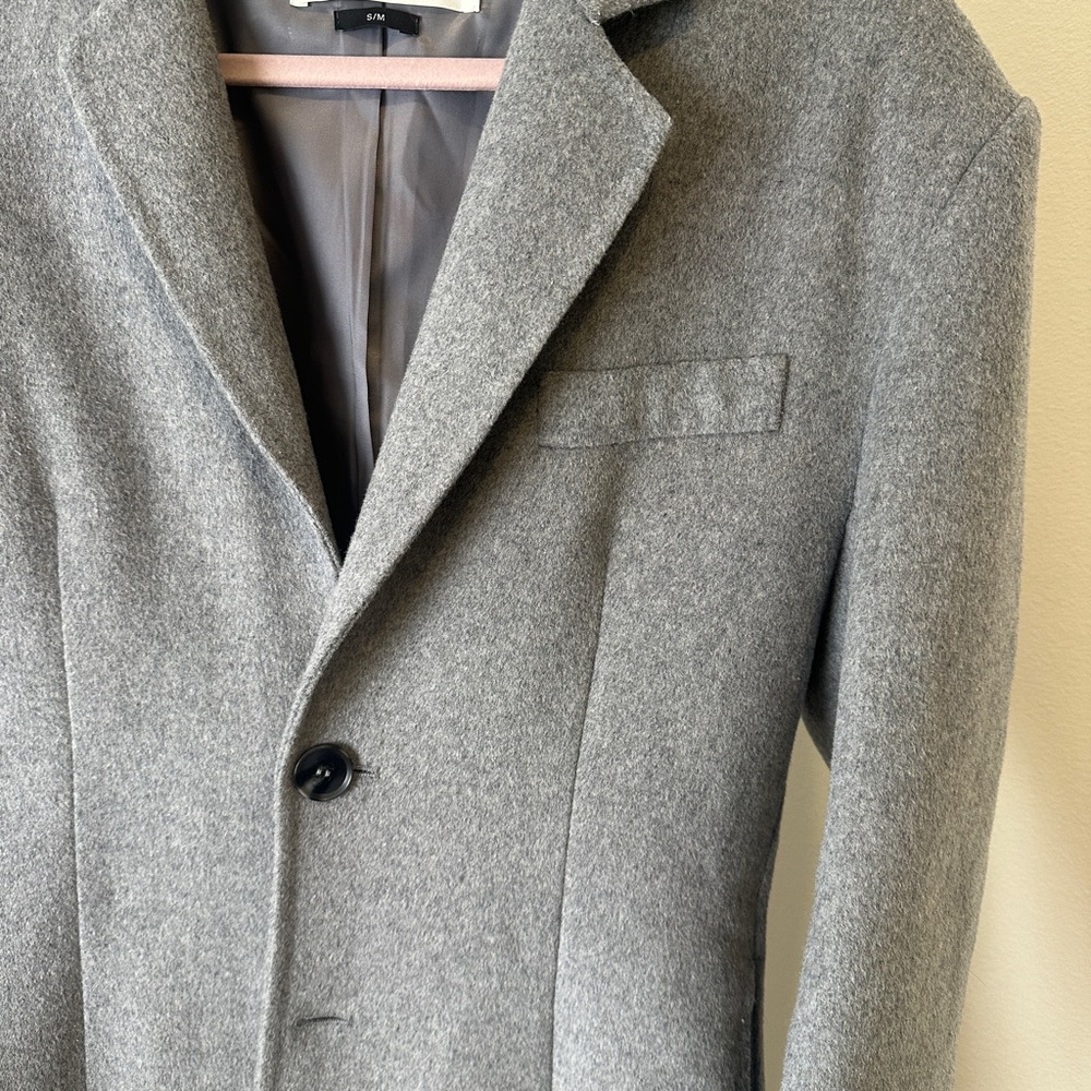 Source Unknown Classic Gray wool coat - image 7